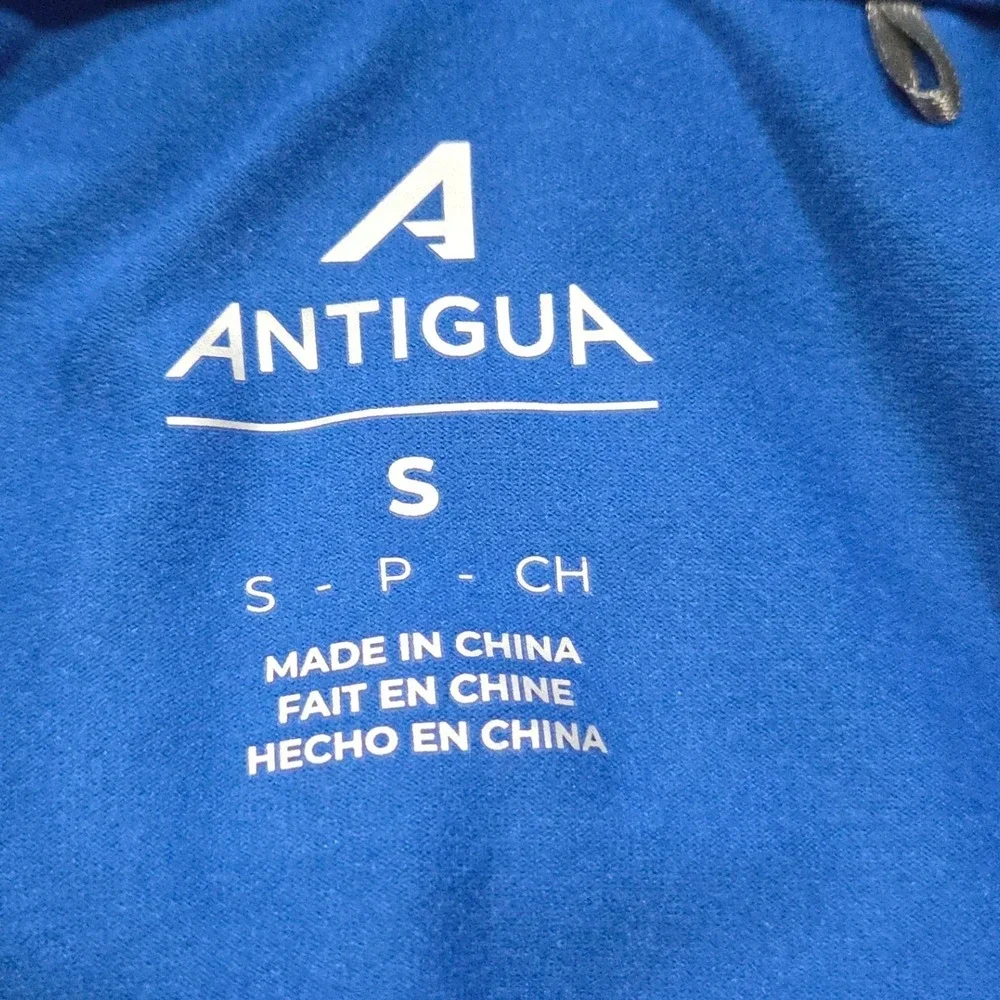Orlando Magic 1/4 Zip Pullover Mens Small Blue Black Antigua Long Sleeve NBA NWT